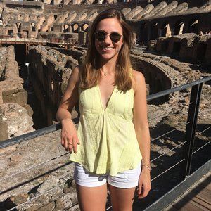 Free People Yellow Blouse